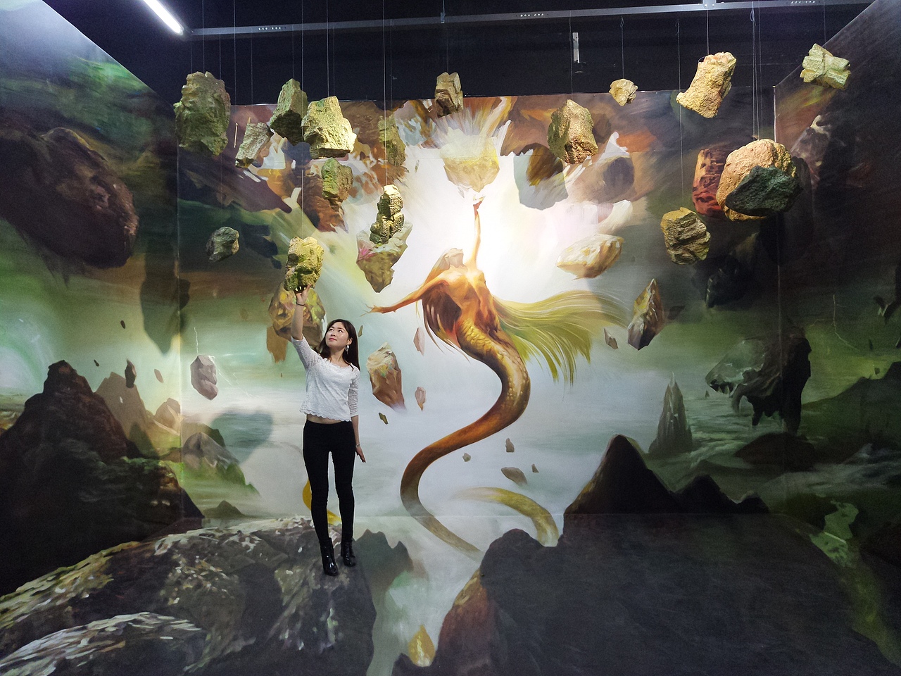 安徽江蘇原創(chuàng)女媧補天3D全景畫聲光電裝置雕塑3D立體畫（圖ZODU0NTExNzI=） - 實驗藝術(shù) - 站酷設(shè)計師安徽江蘇立體3D畫原創(chuàng)素材 - 站酷ZCOOL