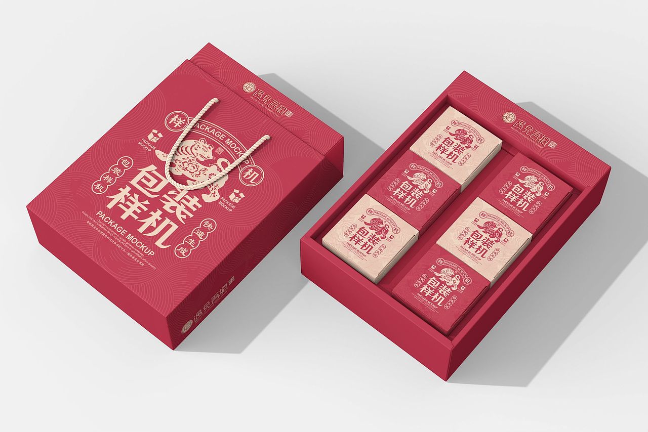 原创样机中国风抽屉盒国潮抽拉礼盒样机（图ZMzI4ODM2ODA0） - 包装 - 站酷设计师遇见吾桐原创素材 - 站酷ZCOOL