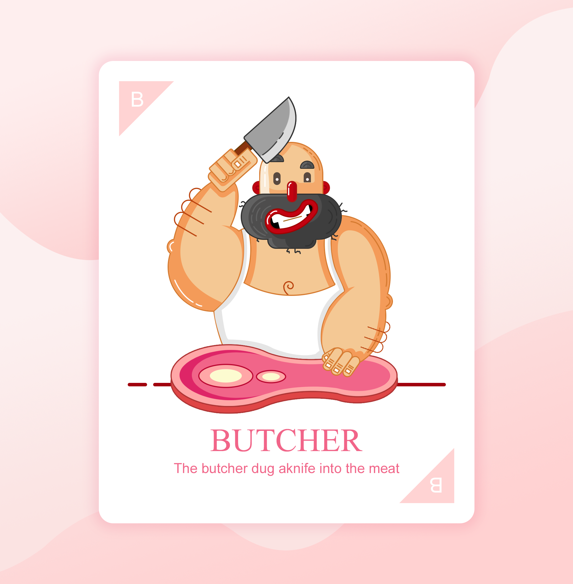 ps 屠夫大叔 插画 练习