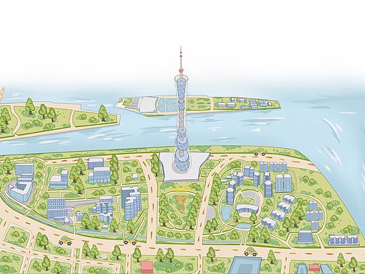 广州塔景区——导览地图
