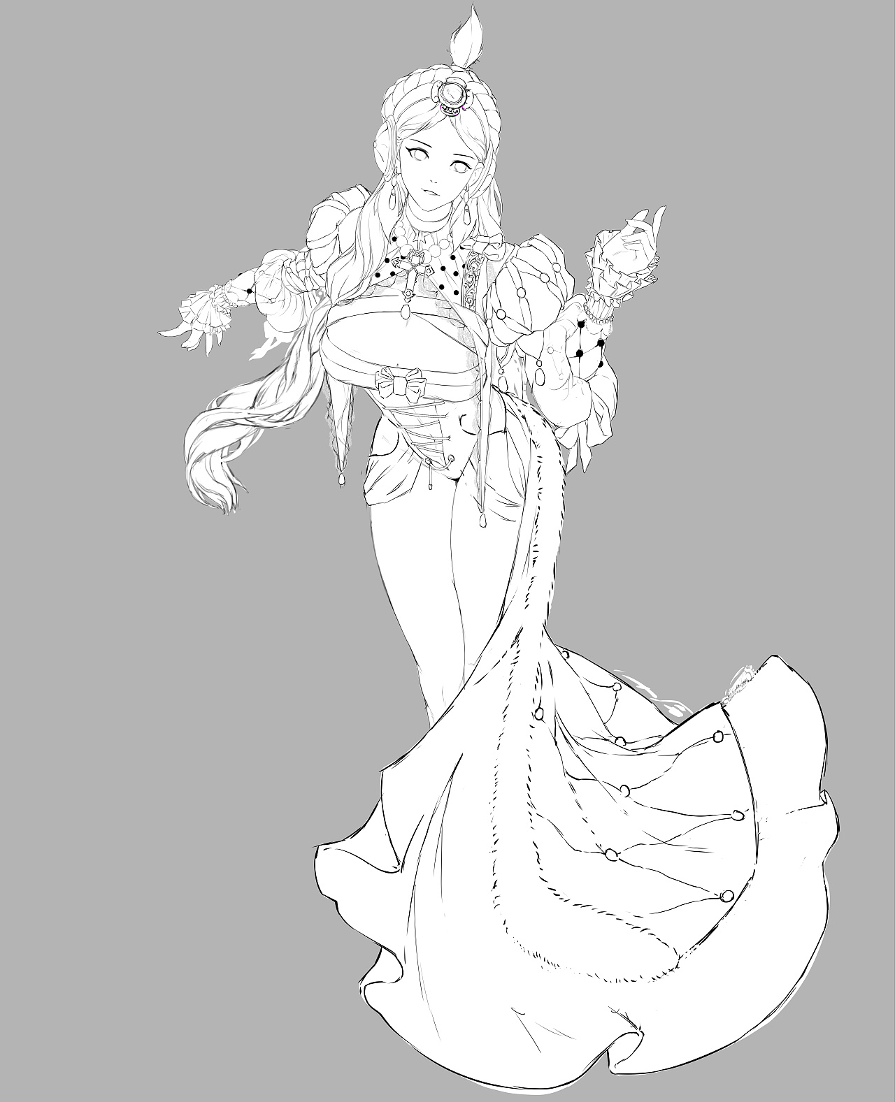 让绘画变单纯的-ps绘画过程ao画法