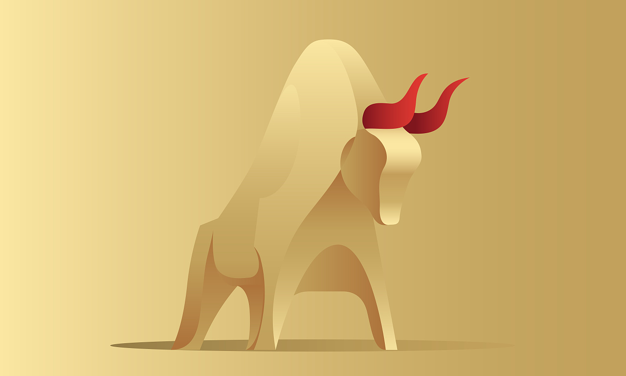 2021|生肖牛|矢量简约插画设计