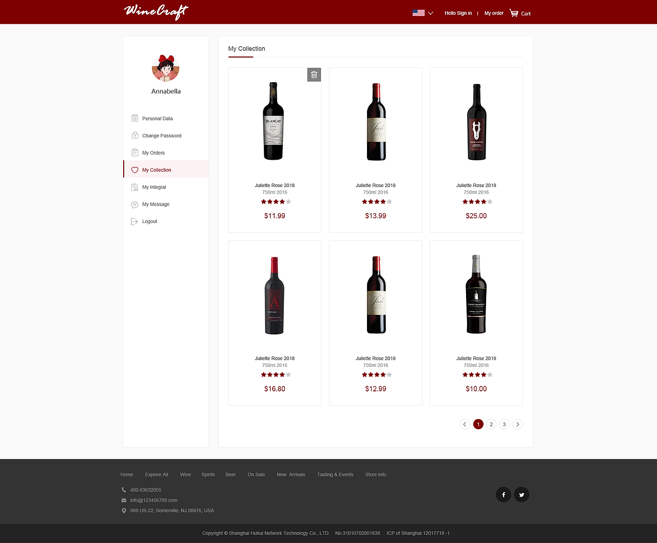 电商平台/商城设计/网页设计/红酒网页设计（图ZMjMyNzE2ODE2） - 电商 - 站酷设计师Annabella_TT原创素材 - 站酷ZCOOL