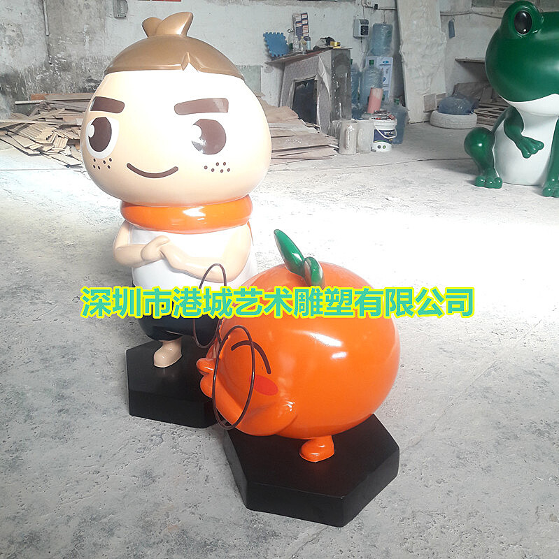 银行IP形象吉祥物玻璃钢卡通人偶公仔雕塑定制哪家好