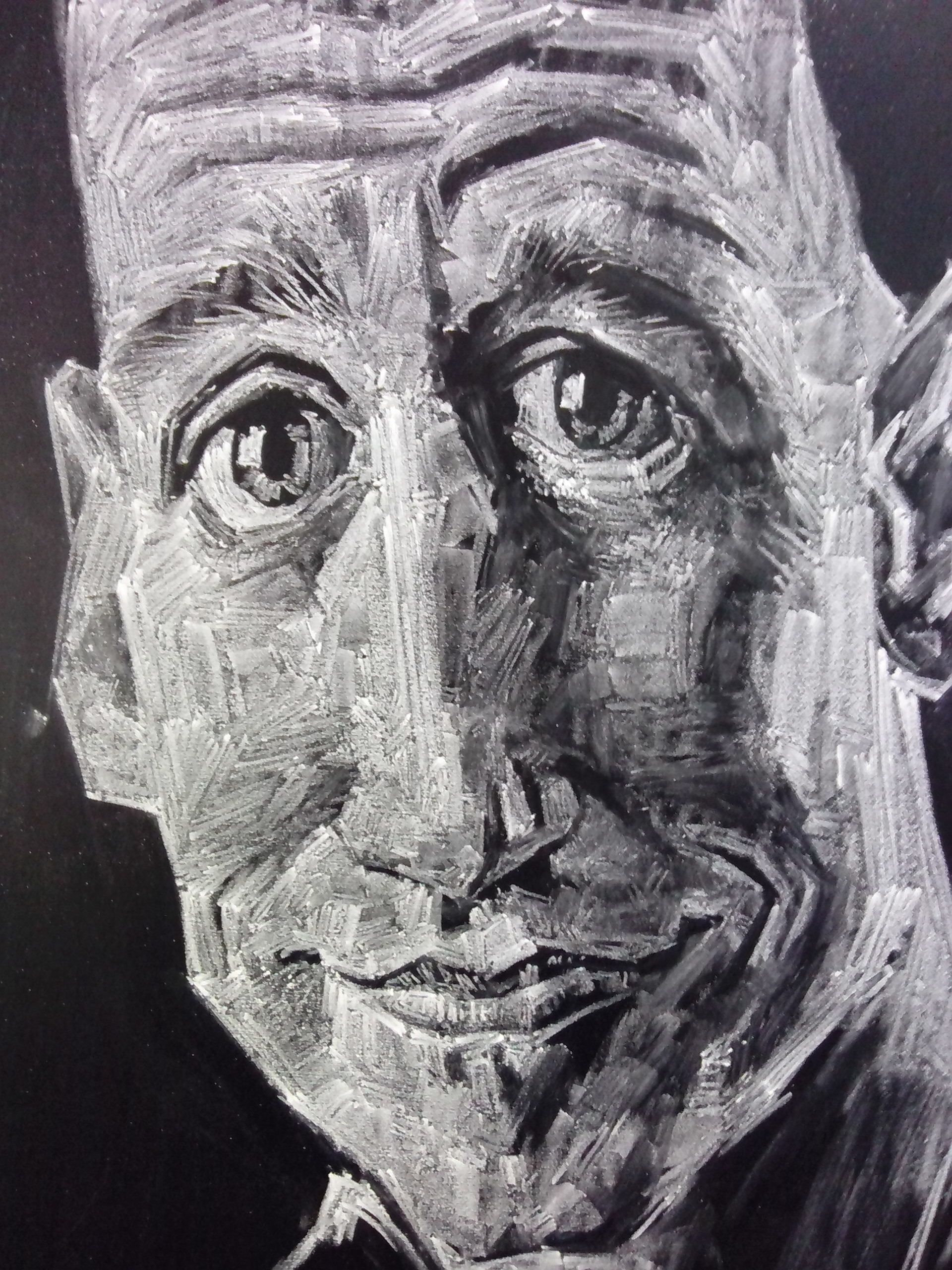 黑板粉笔画稿2016