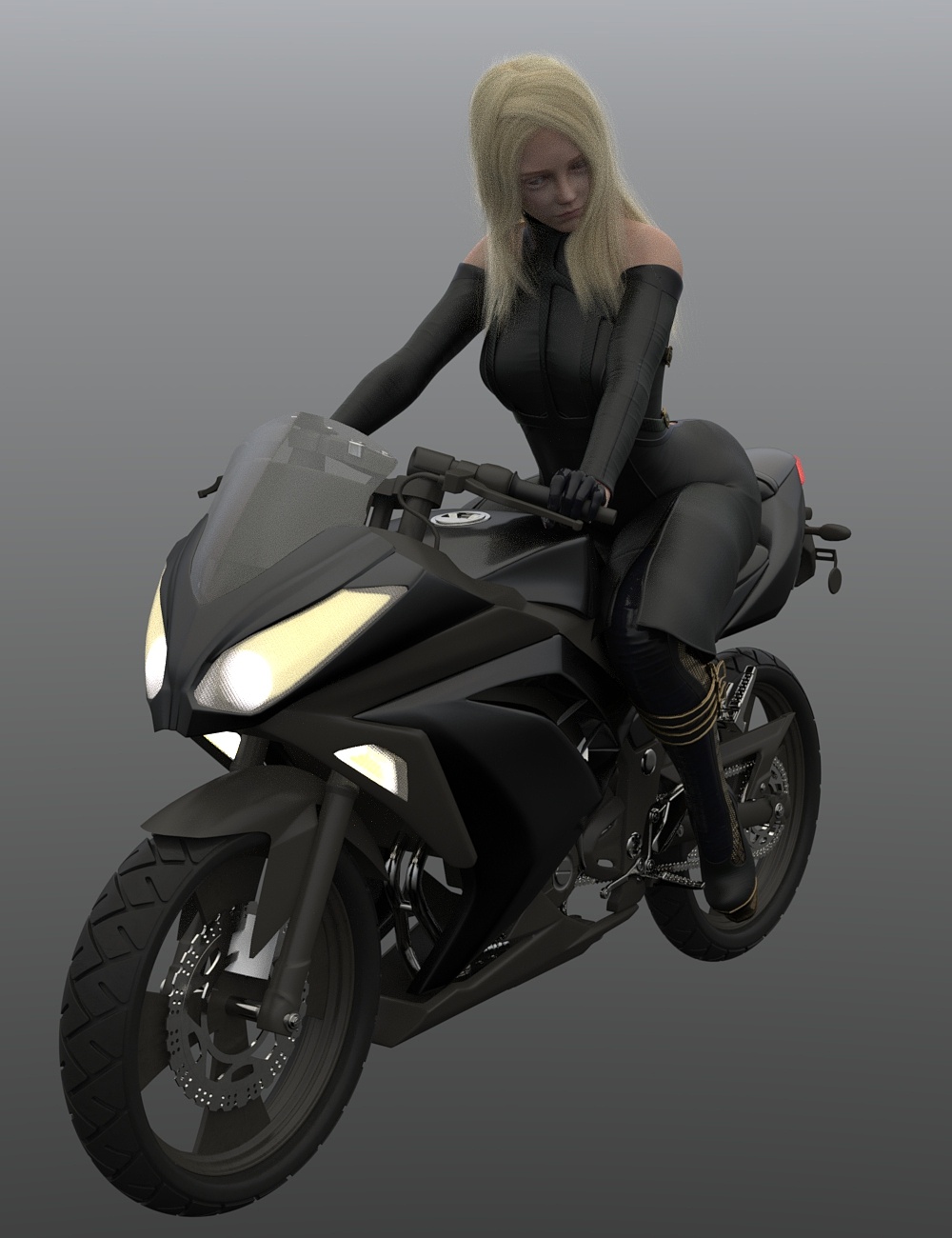 2021年5月10日 机车女神|三维|人物/生物|kesomelee - 原创作品