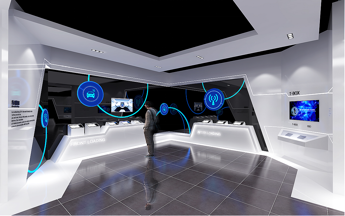 科技企业展厅设计 3D效果图设计（图ZMTk5NTI3Njc2） - 其他三维 - 站酷设计师艺汇设计原创素材 - 站酷ZCOOL