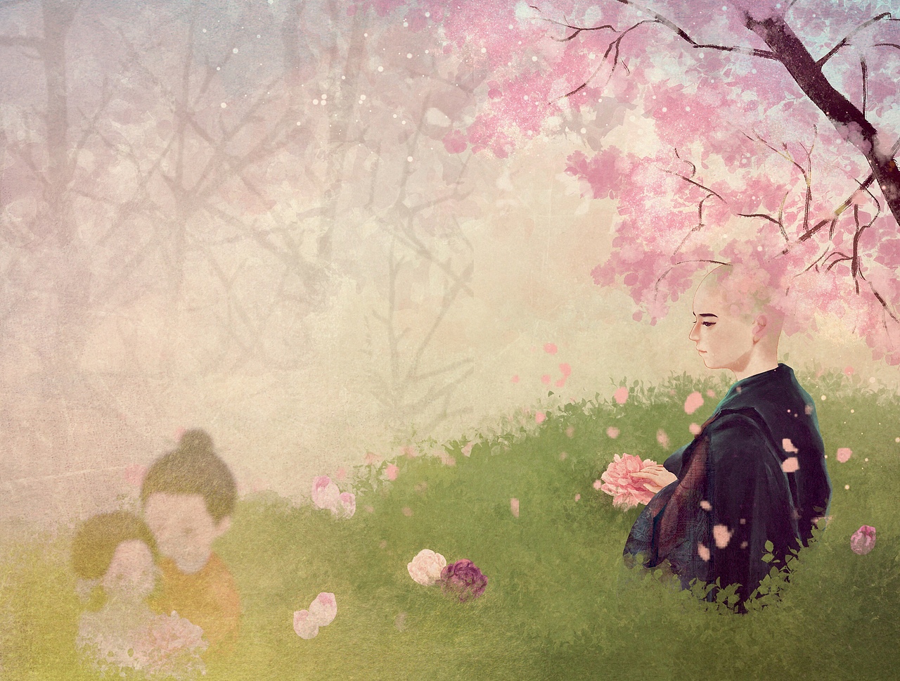 不学头陀法 前心安可忘（图ZMTUxNDY3OTcy） - 艺术插画 - 站酷设计师路偏偏mokong原创素材 - 站酷ZCOOL