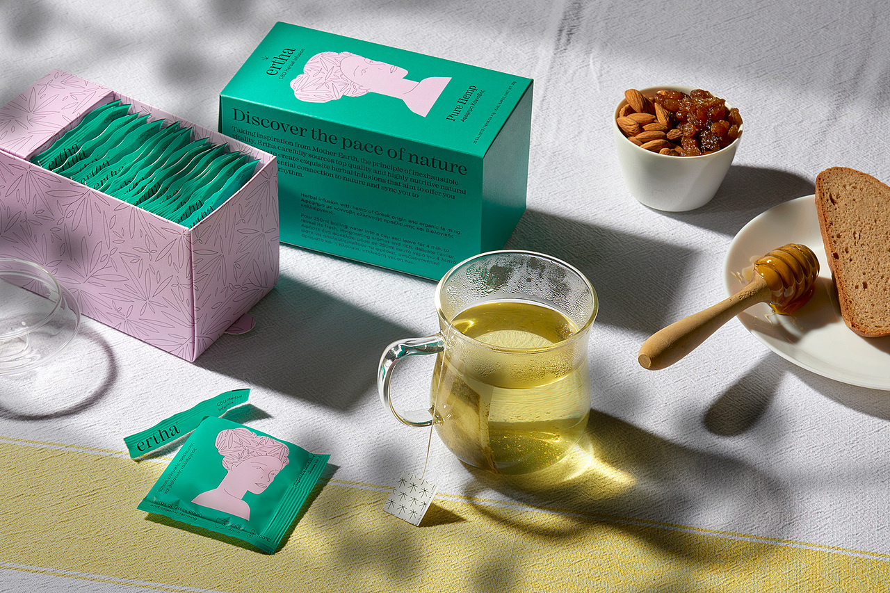 Ertha CBD草药浸剂给茶带来全新的含义(图ZMjQ5NDU0MDEy) - 包装 - 站酷设计师Z18832892原创素材 - 站酷ZCOOL