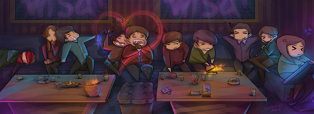 ktv|插画|创作习作|发疯的榴莲_原创作品-站酷zcool