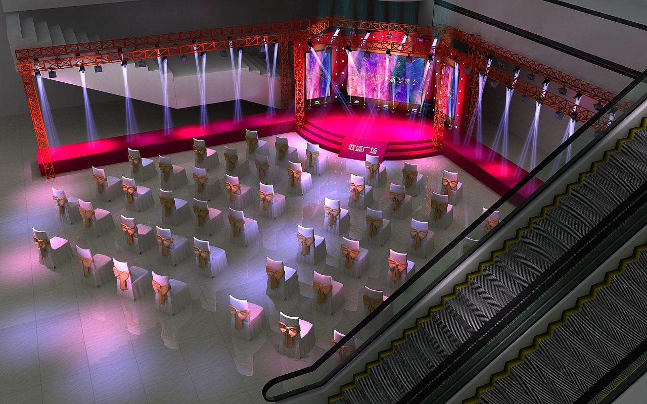 商场舞台 |三维|其他三维|设计狮ming - 原创作品 - 站酷 (zcool)