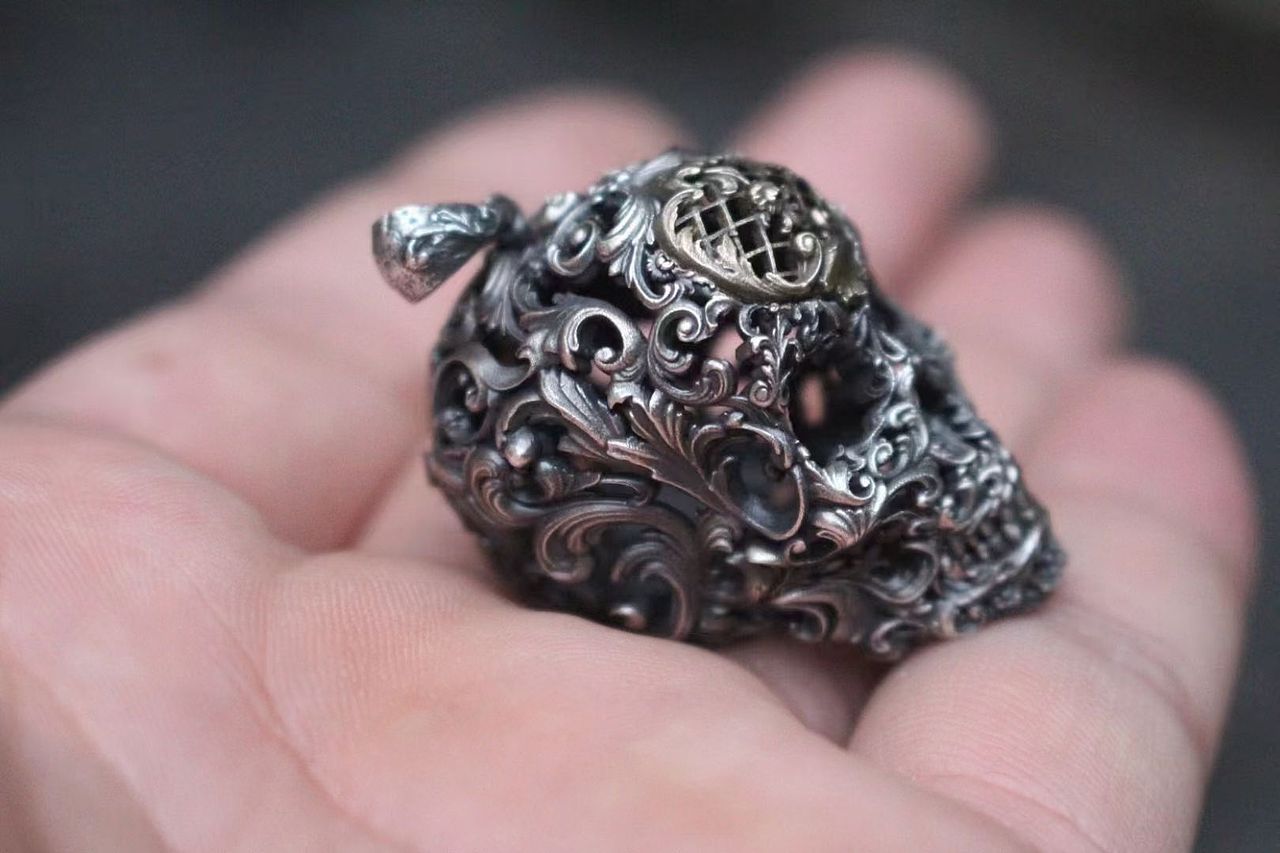 卷草纹雕花骷髅（图ZMjc0MDg3ODAw） - 首饰设计 - 站酷设计师超级大好人gg原创素材 - 站酷ZCOOL