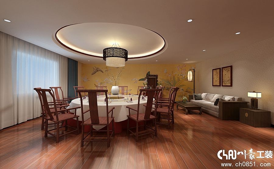 贵阳电建公司600㎡食堂装修-贵阳川豪装饰（图ZMTAzNTIxMzE2） - 家装设计 - 站酷设计师贵阳办公楼装修原创素材 - 站酷ZCOOL