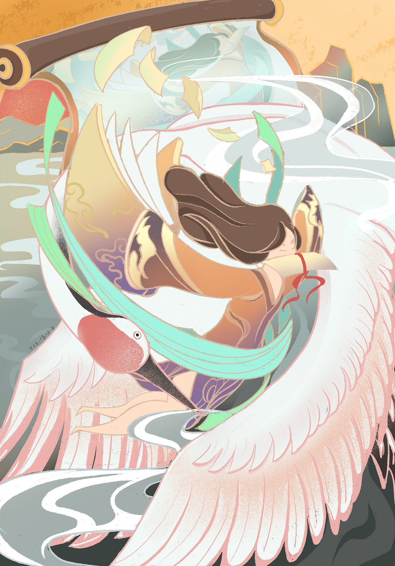 雪月风花·书/系列插画（图ZMTg4NTY3NDY4） - 创作习作 - 站酷设计师菠萝未成熟原创素材 - 站酷ZCOOL