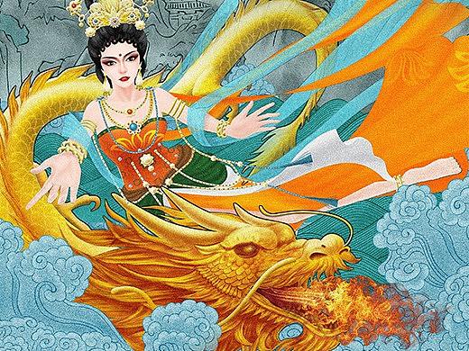 【王者荣耀皮肤设计】武则天——降龙飞天