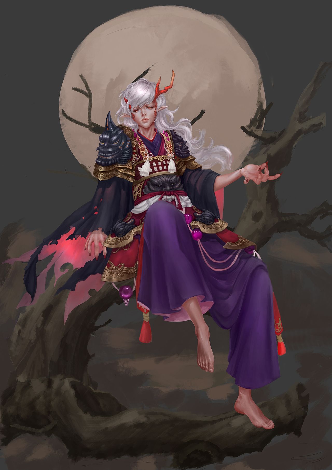 阴阳师茨木童子同人