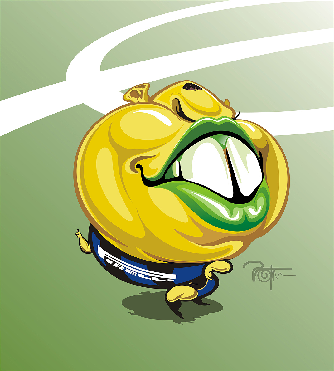 个人原创矢量肖像漫画