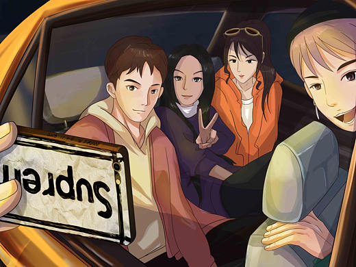 车内自拍（个人主页-ZMzE2ODU1MDg=） - 商业插画 - 站酷设计师Z1Fran原创素材 - 站酷ZCOOL