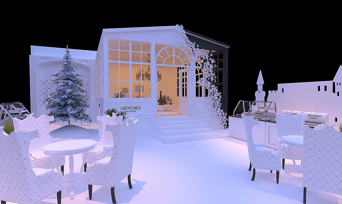 雪花主题活动设计 3D效果图设计（图ZMTkyNjg5NDgw） - 其他三维 - 站酷设计师艺汇设计原创素材 - 站酷ZCOOL