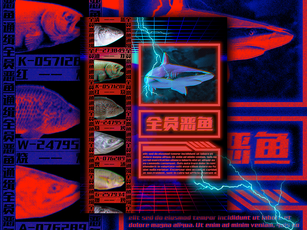 Graphics of Salted Fish（图ZMjM1NDAyNzE2） - 海报 - 站酷设计师汪二狗子原创素材 - 站酷ZCOOL