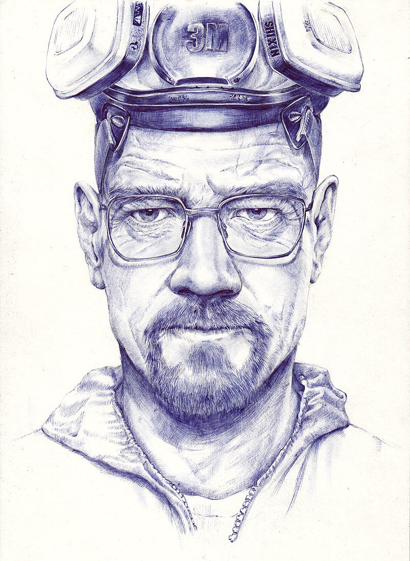 TO W.W ——《绝命毒师》Walter White(图ZMTM4MDQwNDA=) - 绘画 - 站酷设计师狼王加冕原创素材 - 站酷ZCOOL
