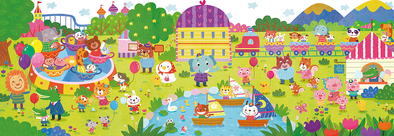 儿童游戏插画（图ZMTA5NDY5MzA0） - 儿童插画 - 站酷设计师bing87587原创素材 - 站酷ZCOOL