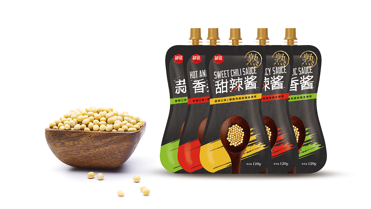 郝家食品-黄豆酱包装设计