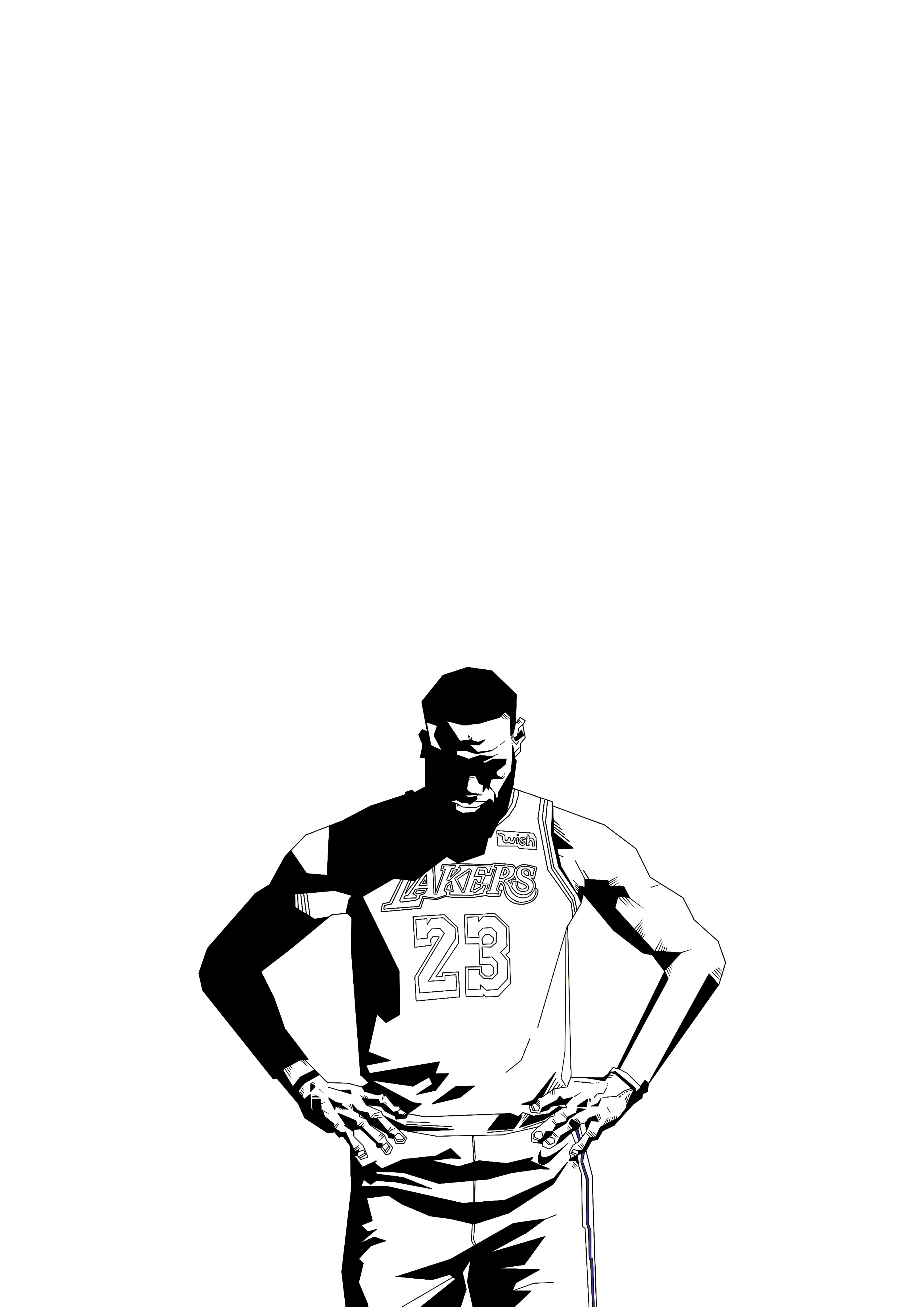 NBA詹姆斯手绘临摹练习|插画|插画习作|大圣小森 - 临摹作品 - 站酷 (ZCOOL)