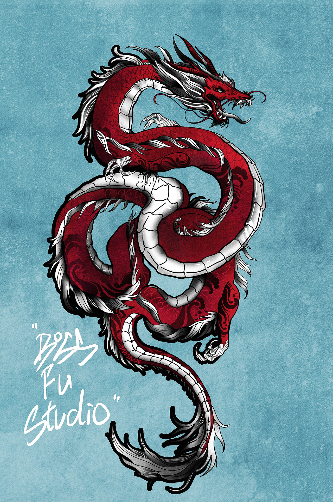 龙元素纹身稿（图ZMzgxMjg3Nzgw） - 图案 - 站酷设计师BossfuStudio原创素材 - 站酷ZCOOL