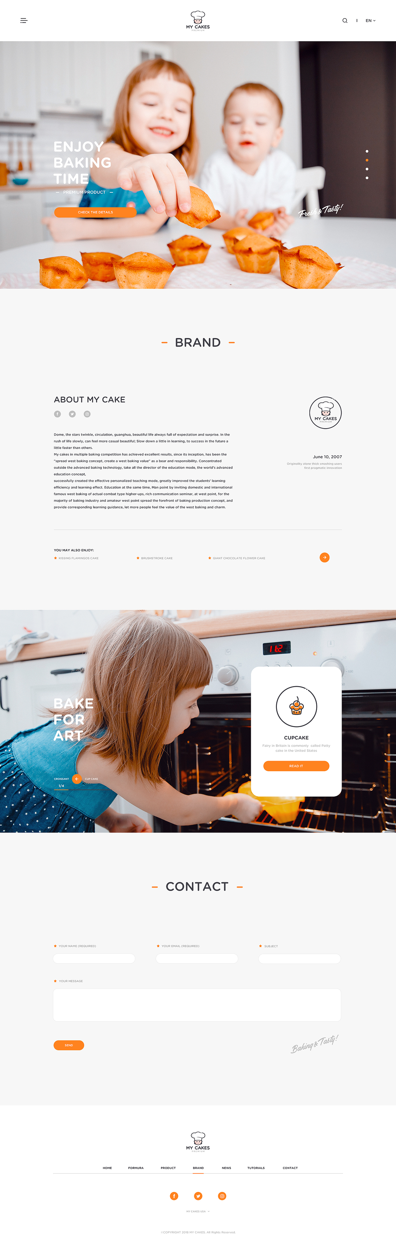 Website design: My Cakes#（图ZMTE5OTY2NzQ0） - 企业官网 - 站酷设计师Sawyerchan原创素材 - 站酷ZCOOL