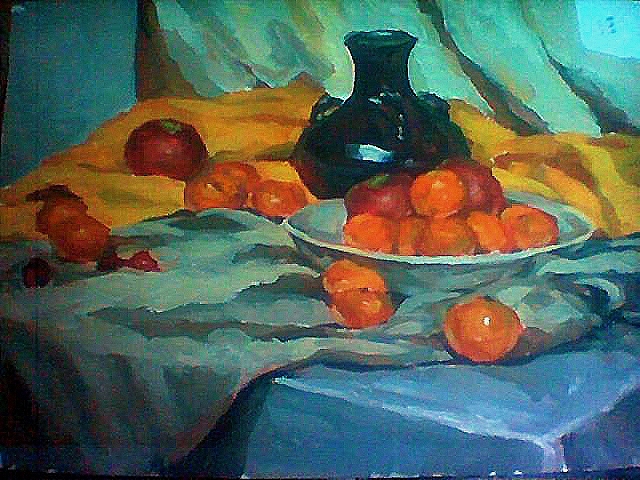 十几年前画的水粉画