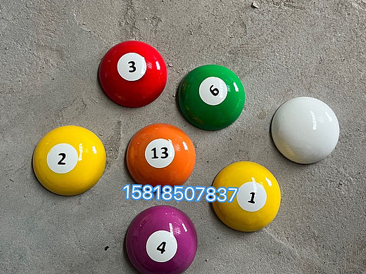 台球俱乐部大型仿真玻璃钢黑八台球桌球模型道具摆件