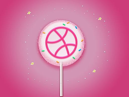 Dribbble写实糖果