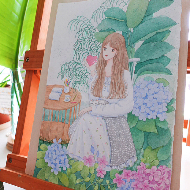 总有一些事物，温柔一段时光💛更图🌷（图ZMzQ3Nzg3MzUy） - 商业插画 - 站酷设计师雪熙snowie原创素材 - 站酷ZCOOL