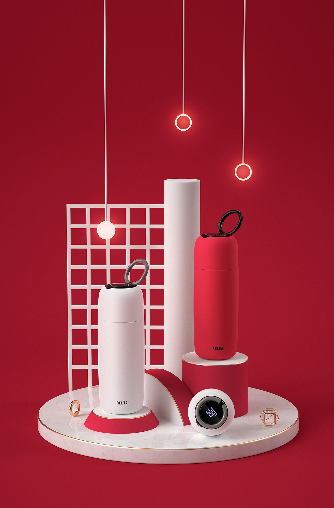 c4d杯子小场景搭建