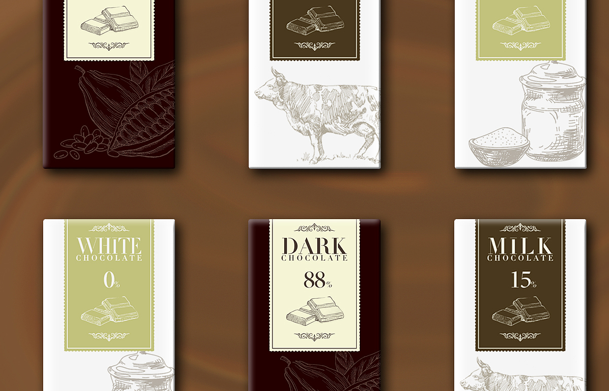 巧克力包装设计（图ZMTY2MjEwOTQ4） - 包装 - 站酷设计师柒墨子原创素材 - 站酷ZCOOL