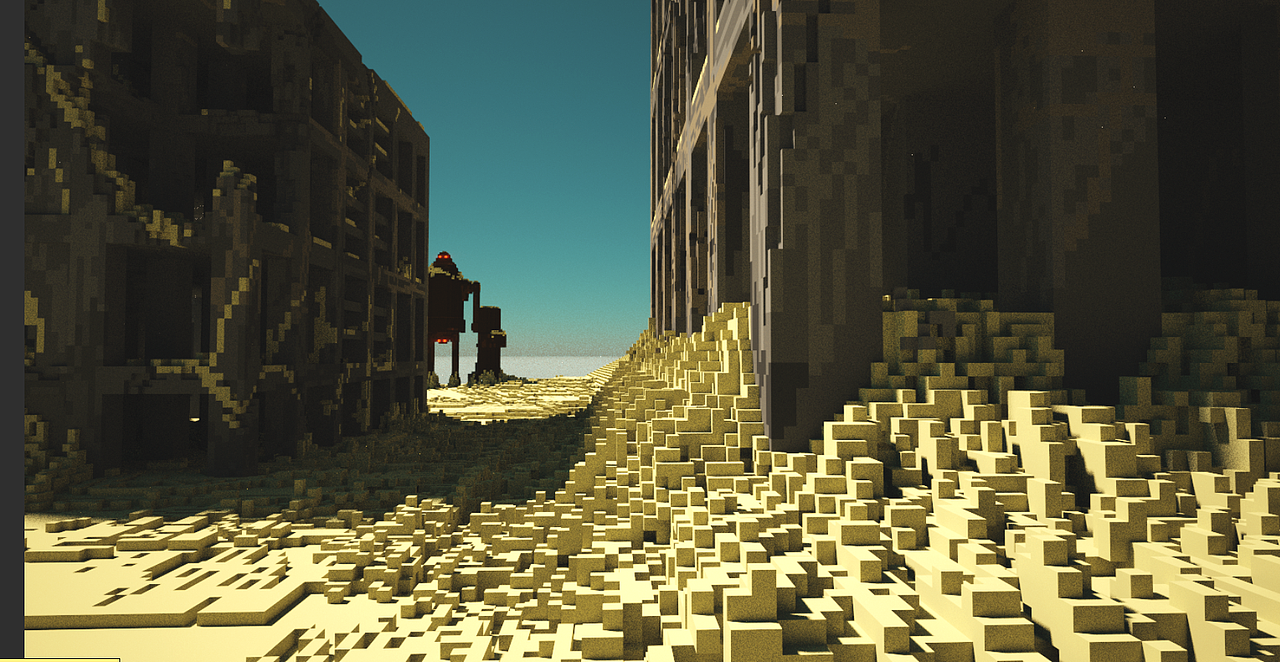 MagicaVoxel-尼尔机械纪元沙漠废墟