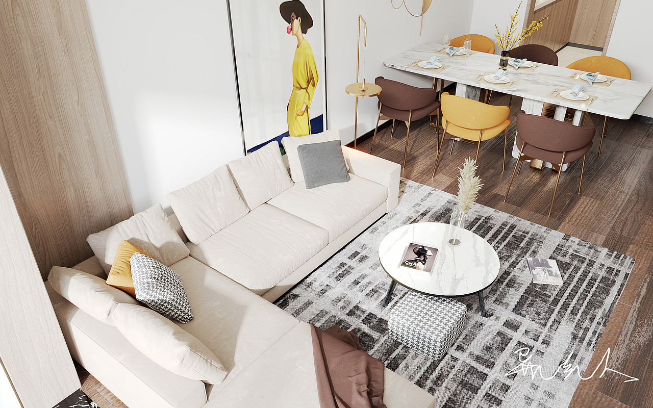 日常搬个砖 现代客厅~