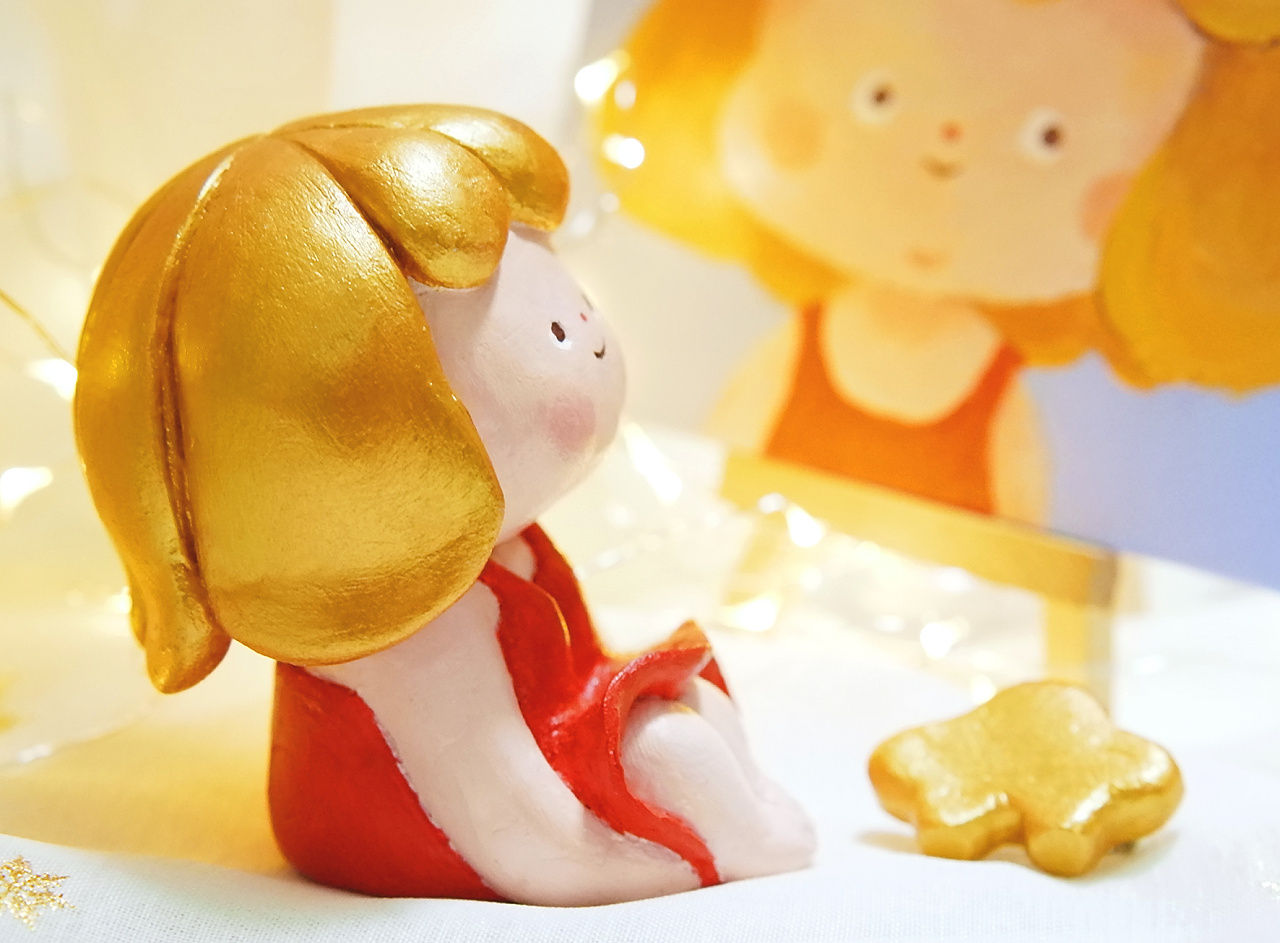 ann 石粉黏土小人|手工艺|手办/模玩|蚊多多 - 原创作品 - 站酷