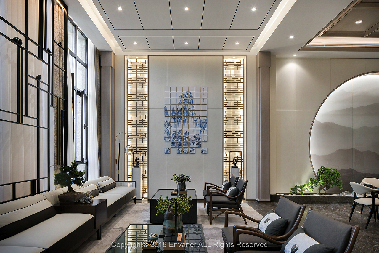 【恩万建筑摄影】天津世贸国风雅颂售楼处