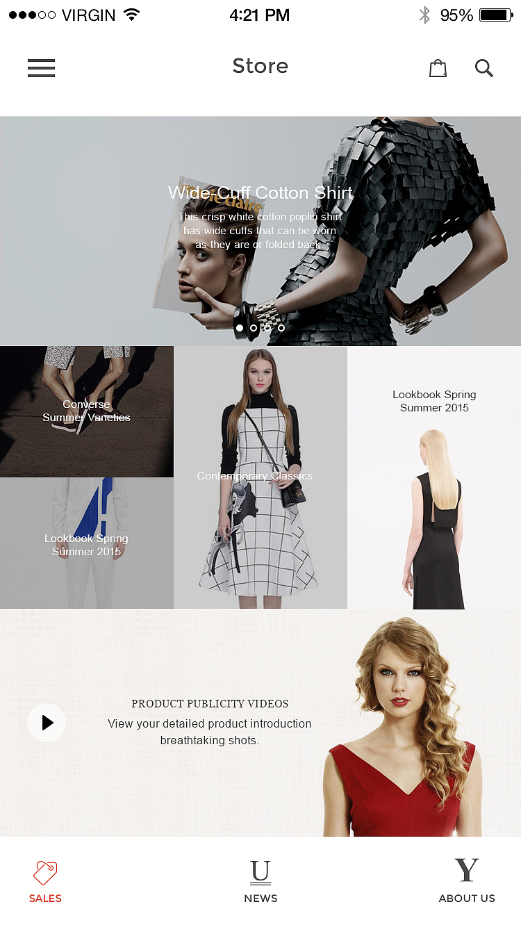 一款国外女性专属衣柜（图ZNDY5NjUwMzY=） - APP界面 - 站酷设计师喵云猫原创素材 - 站酷ZCOOL