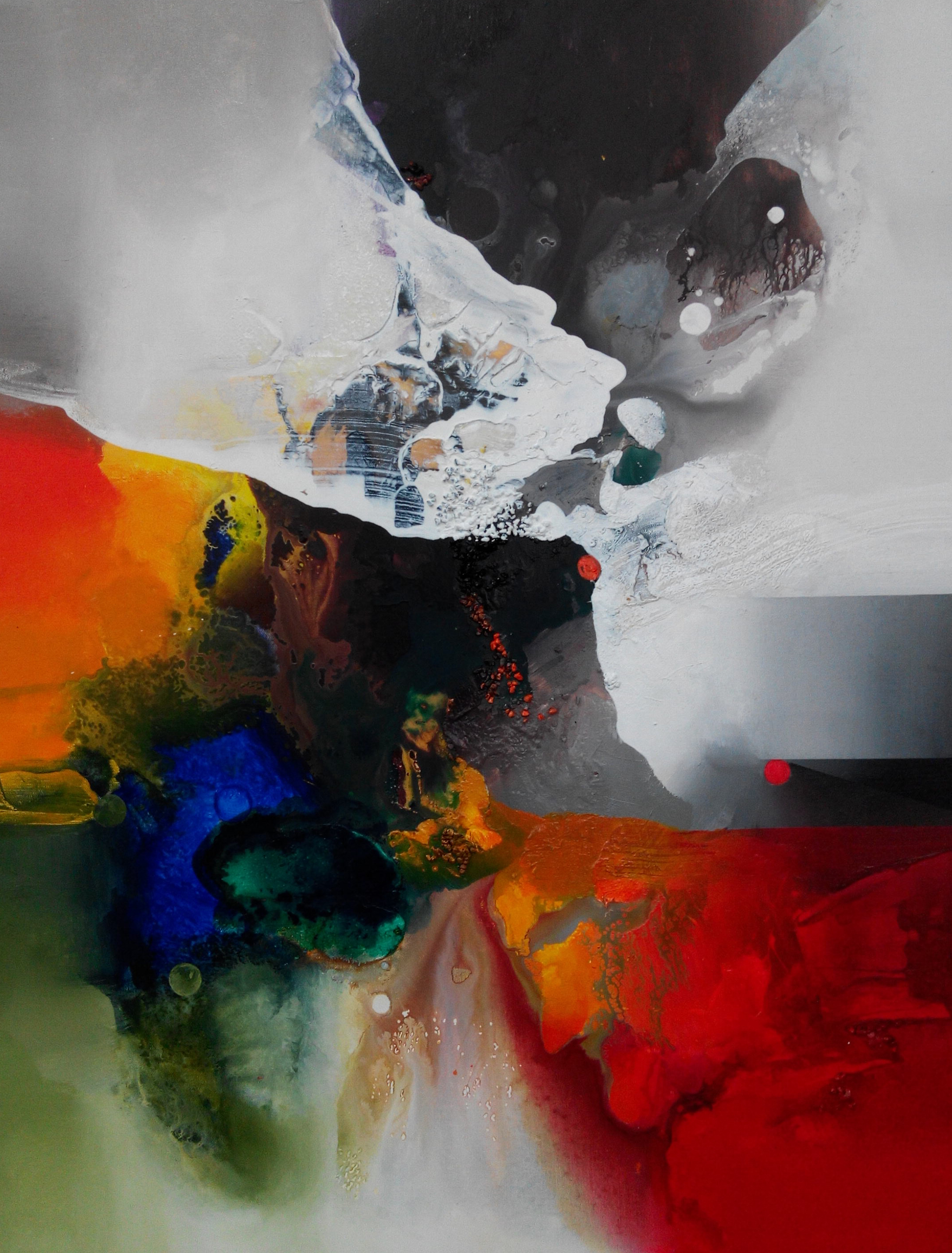 山水(抽象)|纯艺术|油画|幽艺空间 - 原创作品 - 站酷 (zcool)