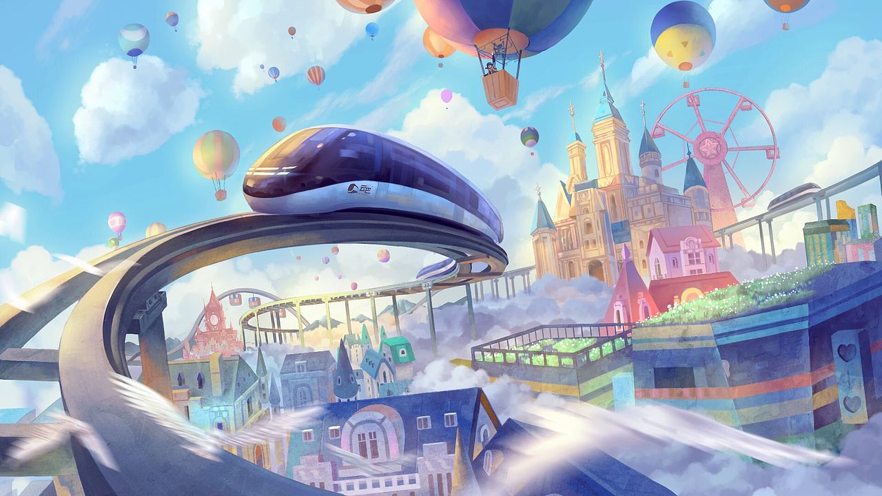 《翱翔未来》比亚迪（图ZMTQ1MzA4MDc2） - 商业插画 - 站酷设计师BookShu泳之原创素材 - 站酷ZCOOL