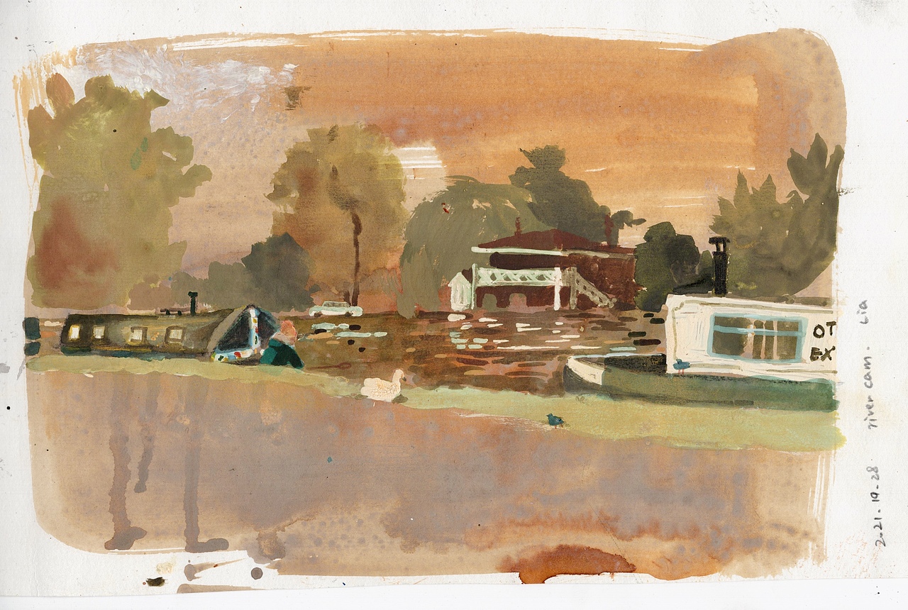 英国剑桥速写（图ZMjk1Mjc4Njg0） - 艺术插画 - 站酷设计师小肥鸡lia原创素材 - 站酷ZCOOL