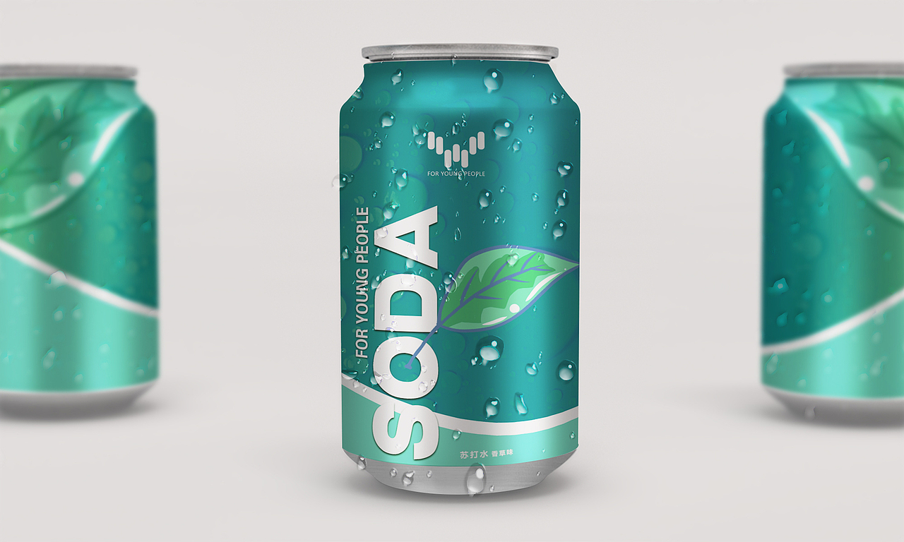 苏打水易拉罐包装