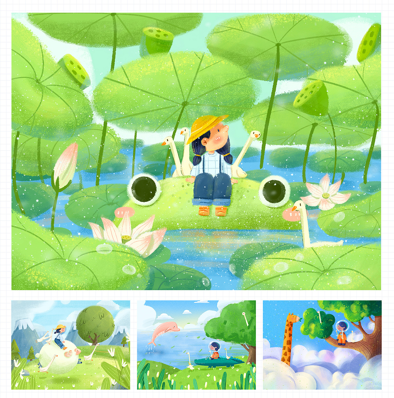 上半年插画总结（图ZMjE3ODEyMjIw） - 商业插画 - 站酷设计师Linglalala原创素材 - 站酷ZCOOL