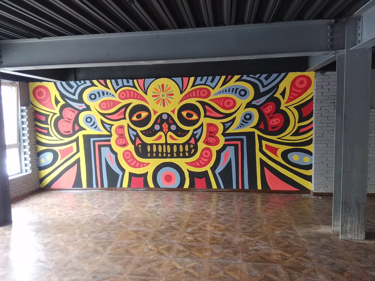 山西墙绘太原墙绘太原手绘墙画 饭店墙绘龙虾店 涂鸦