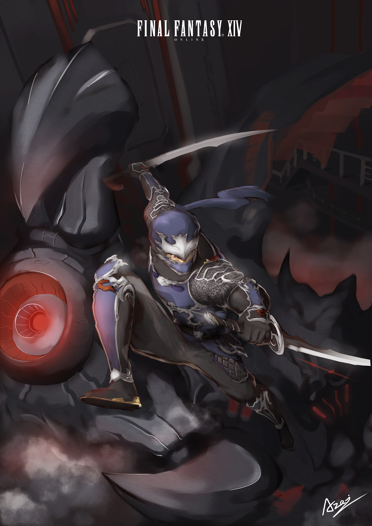 最终幻想14 厚涂手绘