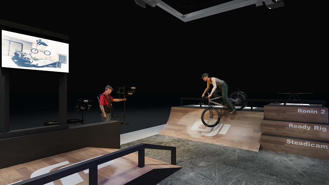 DJI-NAB专业展-简洁黑白灰展台