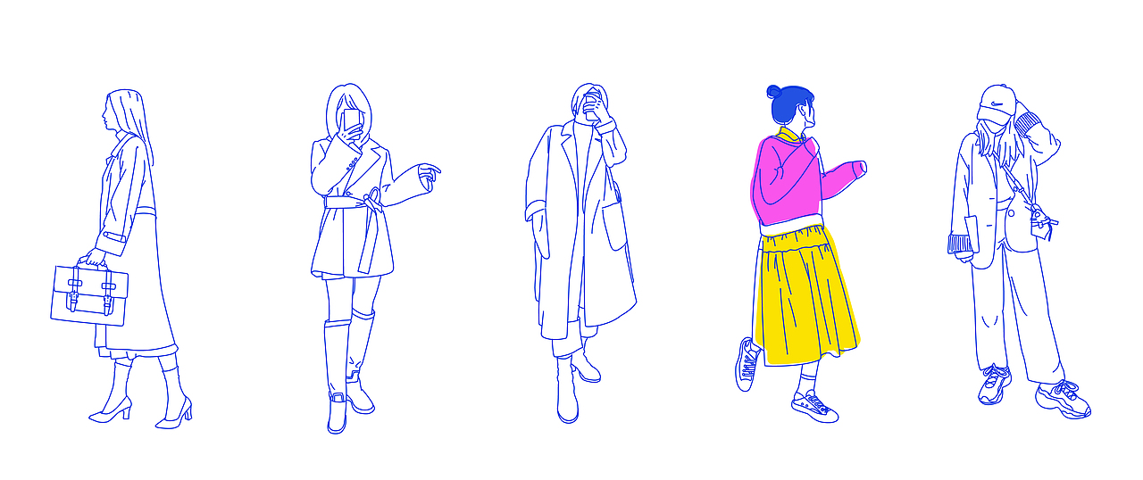 线条插画